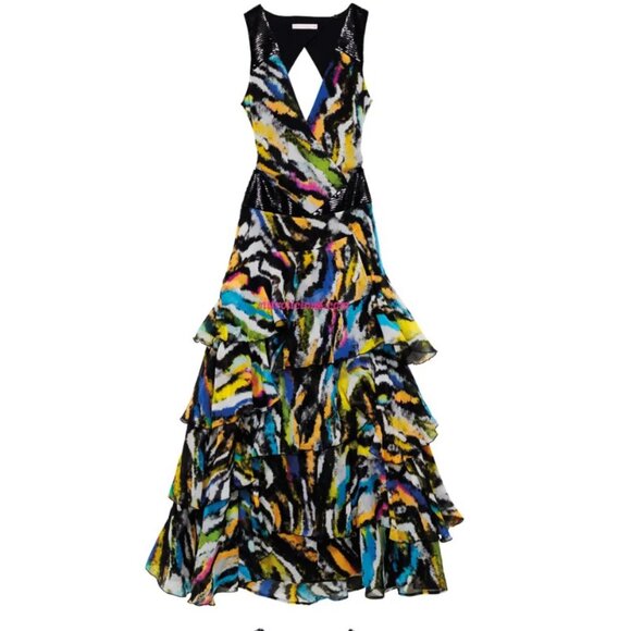 Matthew Williamson for H&M Sequined Maxi Dress Sz 6 - Picture 3 of 16